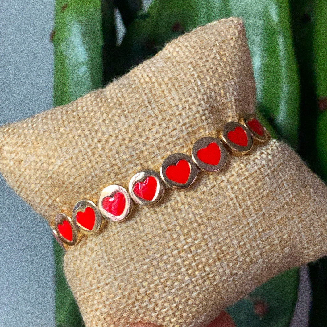 Elastic Heart Bracelet