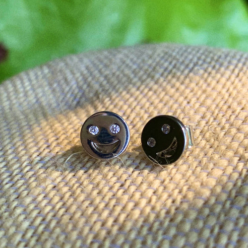 Silver Smile Studs