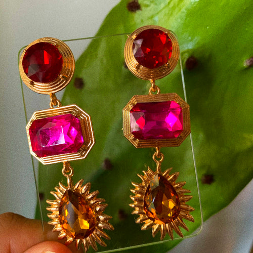 Rosa Starburst Earrings