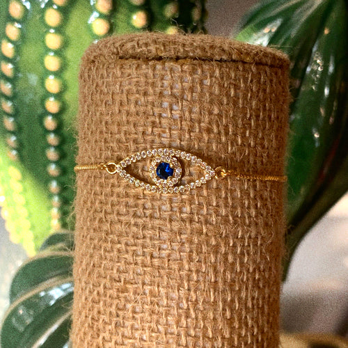 Gold Evil Eye Bracelet