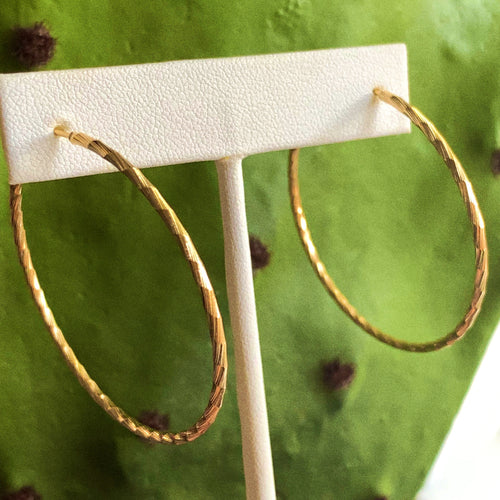 Gold Medium Hoops